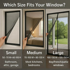 Self-adhesive Mosquito Net for Windows - No-See-Um Mesh Insect Screen for Home Protection & Bug Prevention