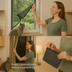 Self-adhesive Mosquito Net for Windows - No-See-Um Mesh Insect Screen for Home Protection & Bug Prevention