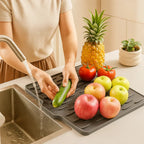 Angled Silicone Drip Mat - Heat Resistant and Non-Slip