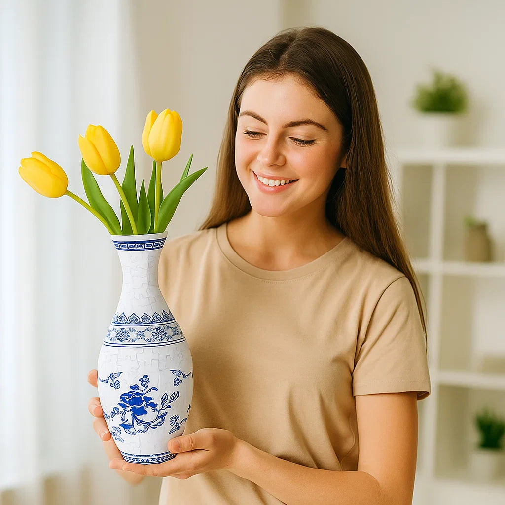 Noble 3D Puzzle Vase - Usable for real flowers