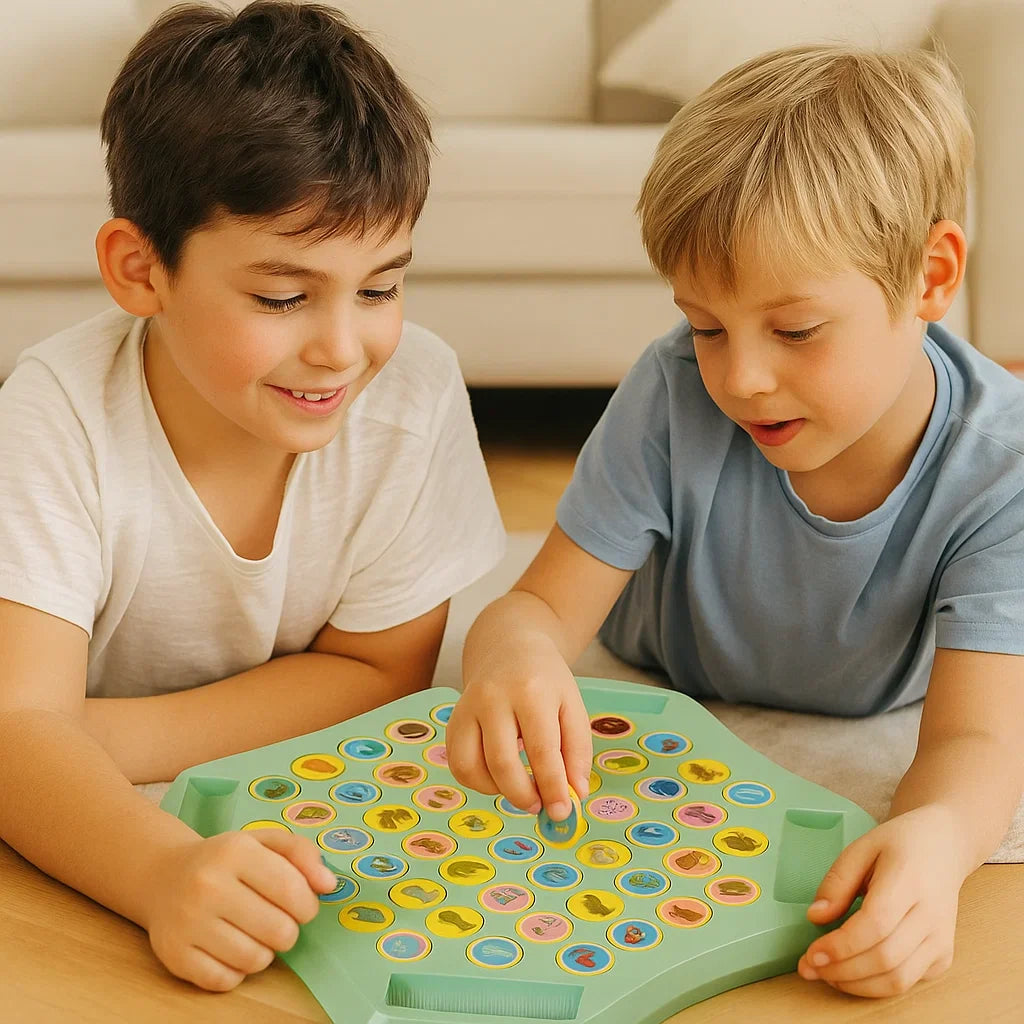 Animal Coin Memory Game Board
