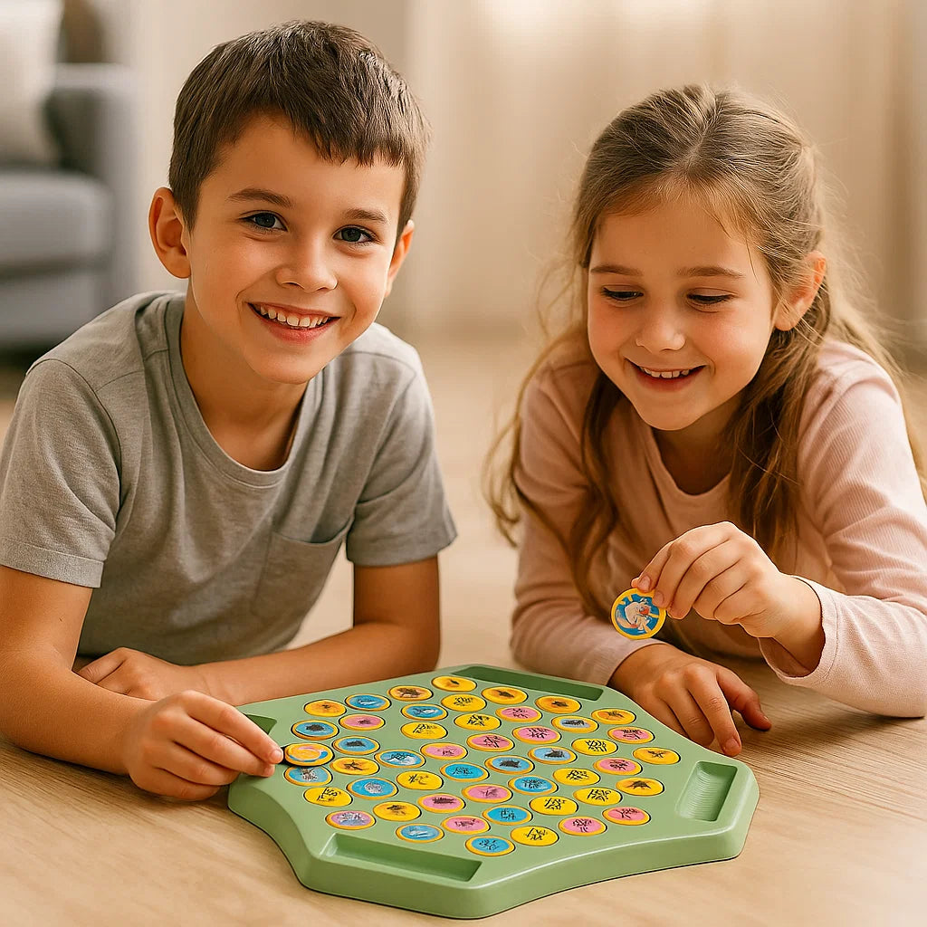 Animal Coin Memory Game Board