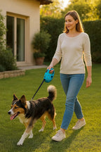 Automatic Dog Leash with LED Light & Ergonomic Anti-Slip Handle