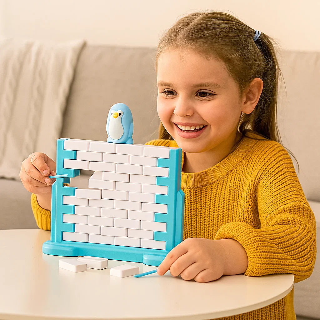 Penguin Ice Wall Balance Family Game
