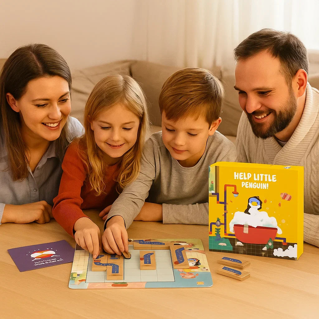 Penguin Shower Maze Puzzle Game - Promote Logical Thinking!