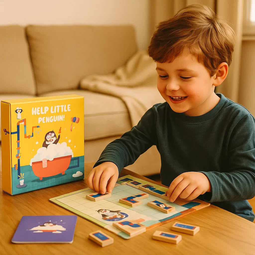 Penguin Shower Maze Puzzle Game - Promote Logical Thinking!