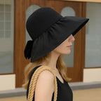 Stylish sun hat with wide brim for UV protection