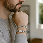 Massive, 18K gold-plated Cuban link bracelet