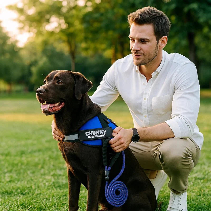 Personalisable dog harness for comfort & safety