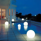 Weatherproof Round LED Garden Light with 16 Colors and Remote Control - Perfect for Garden, Porch & Party