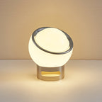 Elegant Bauhaus Table Lamp made of Opal Glass