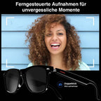 Glasses with blue light filter and camera function