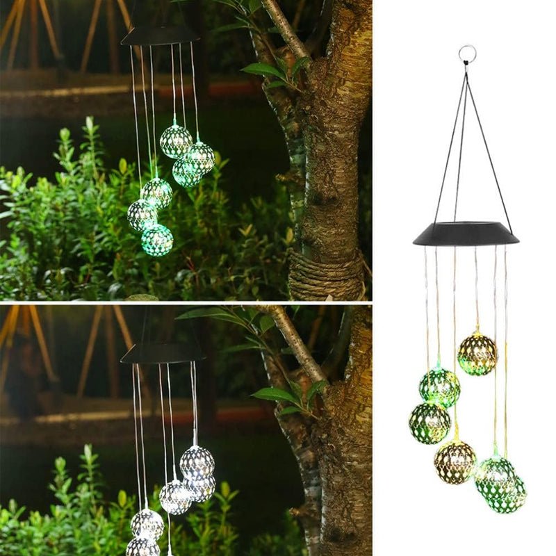 AURABELL – Solar Wind Chime Outdoor Light for Eco-Friendly Garden Charm