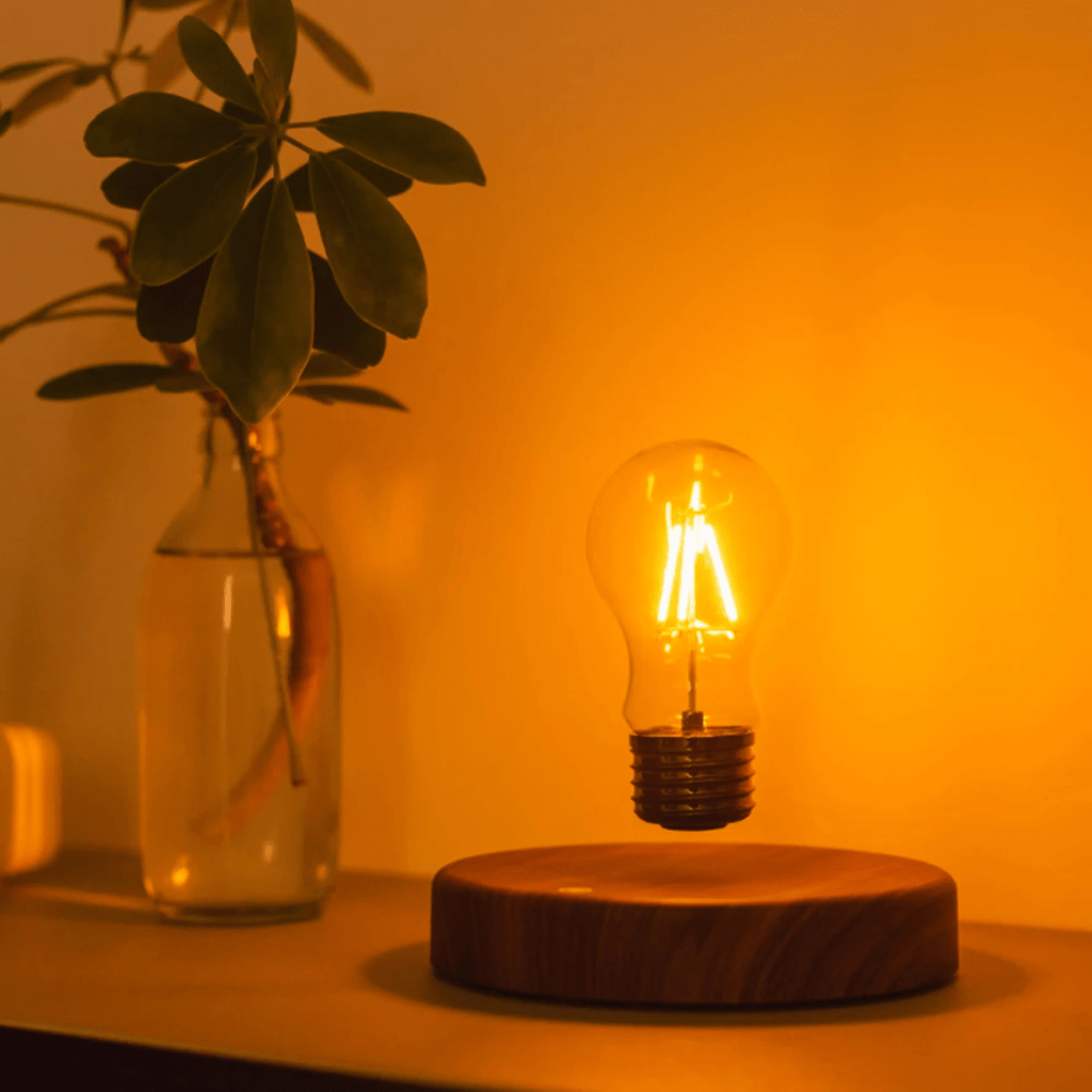 LumiGlide Floating LED Bulb | Magnetic levitation light with touch control for modern spaces