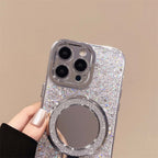 Silver Glitter Mirror MagSafe