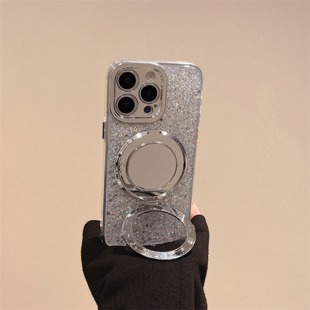 Silver Glitter Mirror MagSafe