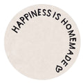 White round carpet – Stylish rug for children's room & living room, ideal for modern design