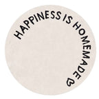White round carpet – Stylish rug for children's room & living room, ideal for modern design