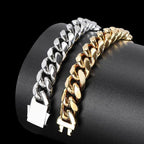 AURELIUS – 18K Gold Plated Cuban Link Bracelet for Men