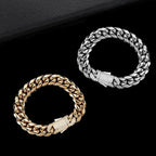 AURELIUS – 18K Gold Plated Cuban Link Bracelet for Men