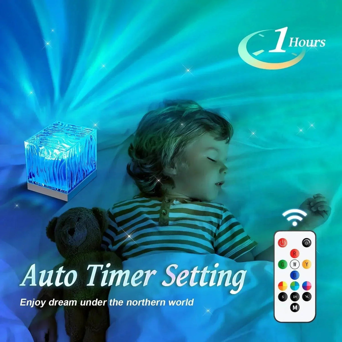 Aurora Water Wave Projector Night Light