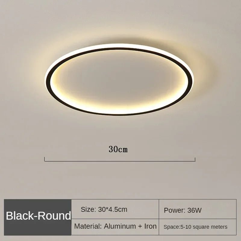 GLOWLITH – Scandinavian LED Ceiling Lamp for Modern, Glare-Free Lighting