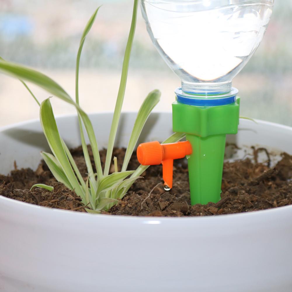 GrowSmart Spike – Adjustable Automatic Watering System with Bottle Recycle Feature