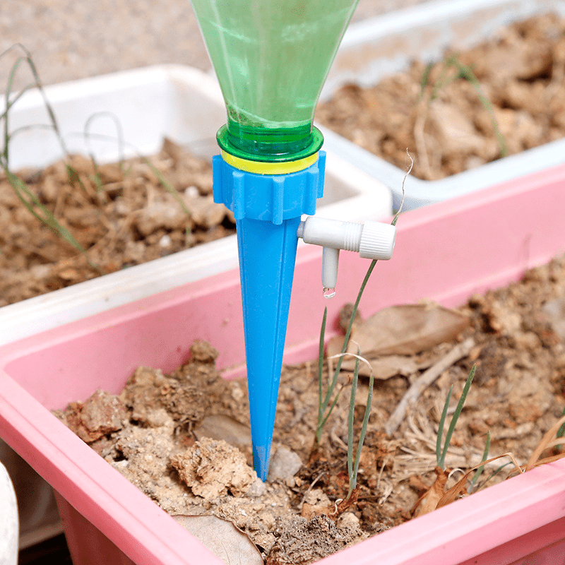 GrowSmart Spike – Adjustable Automatic Watering System with Bottle Recycle Feature