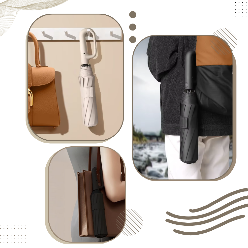 Automatic Lock Windproof Umbrella