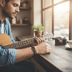 AXECHORD – Guitar Leather Bracelet with Vintage-Inspired Design