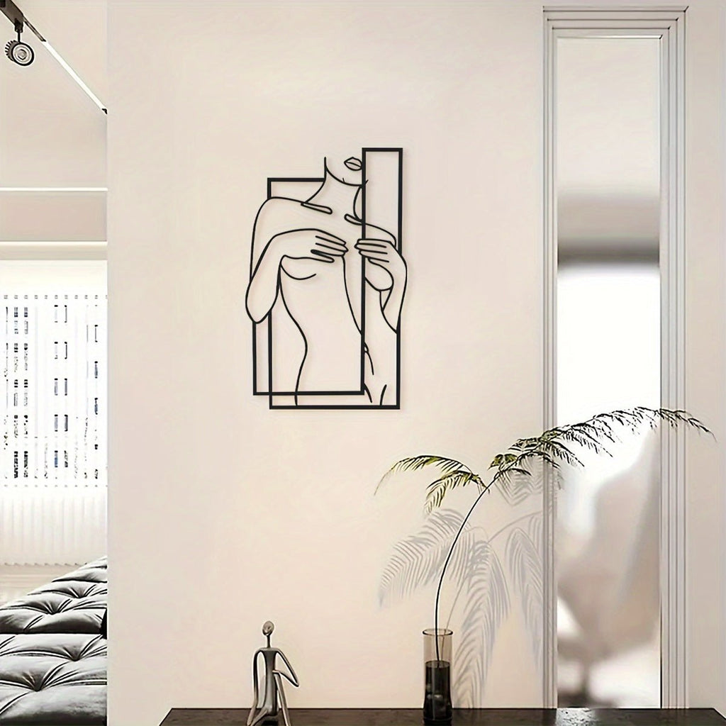 LineaArt Metal Wall Decoration - Modern Minimalist Wall Art for Bedroom