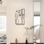 LineaArt Metal Wall Decoration - Modern Minimalist Wall Art for Bedroom