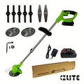 Battery Lawn Trimmer GrünKraft | Cordless & Adjustable | Multiple Blade Attachments | Lightweight & Portable