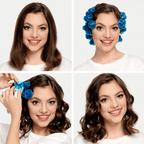Heat-free silicone hair straightener