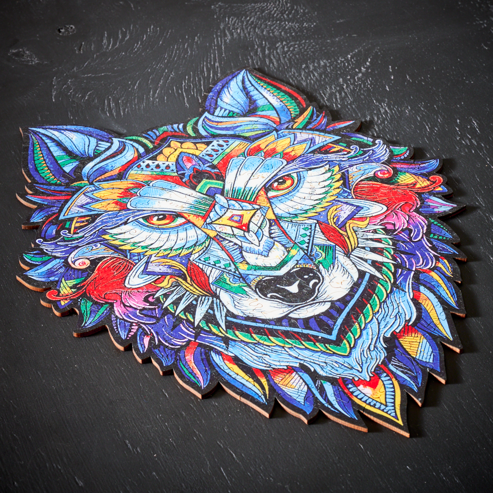 MajesticWolf Puzzle – Premium Wooden Jigsaw Puzzle