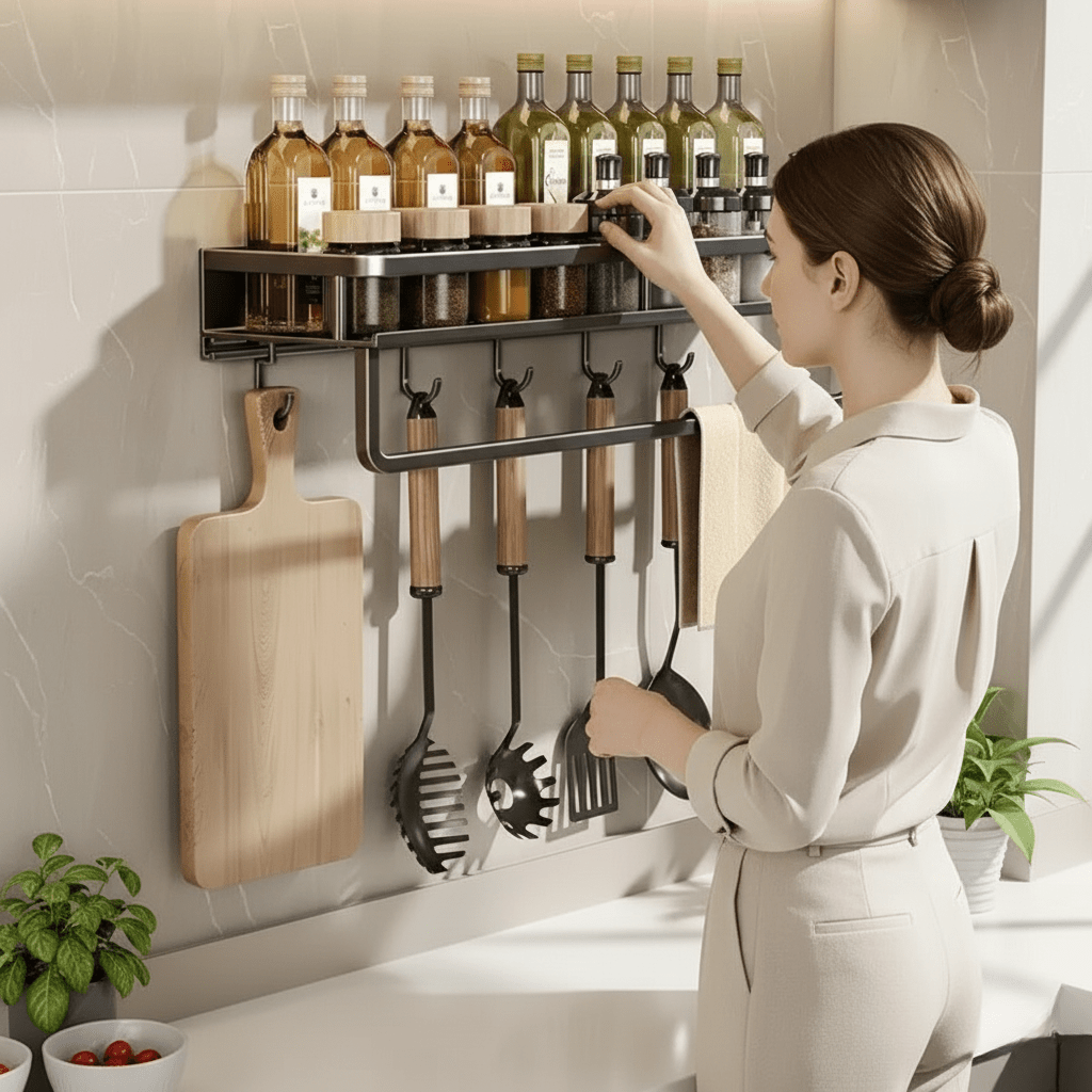 Stylish Wall Shelf for Kitchen & Dining Area