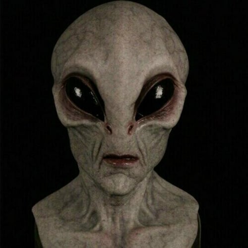 Realistic Alien Mask – Latex and Silicone Halloween Mask for Cosplay and Parties