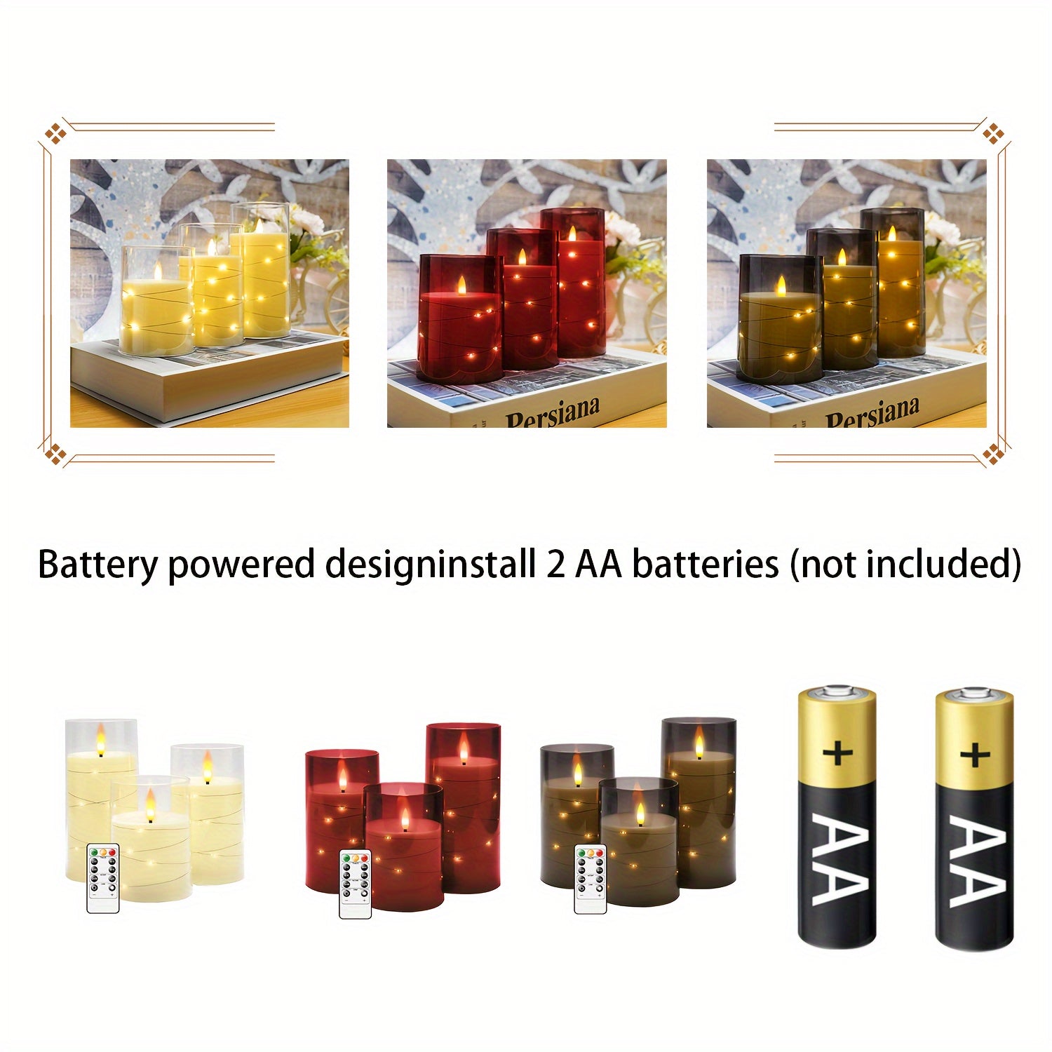 StarGlow LED Candle Set – Enchanting Atmosphere for Home