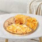 SnackAura – Serve snacks stylishly with a durable, eco-friendly bamboo tray