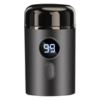 Mini Electric Razor — Portable waterproof grooming device with 15 blades