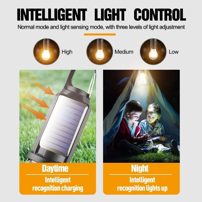 Solar + USB LED Camping Lantern
