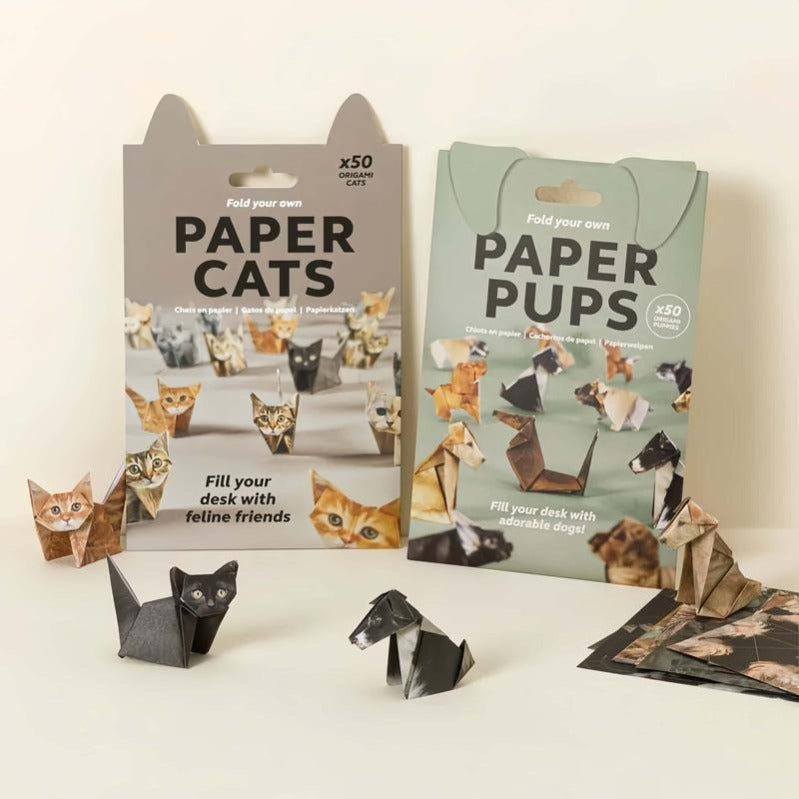 50-Sheet Cat Origami Kit