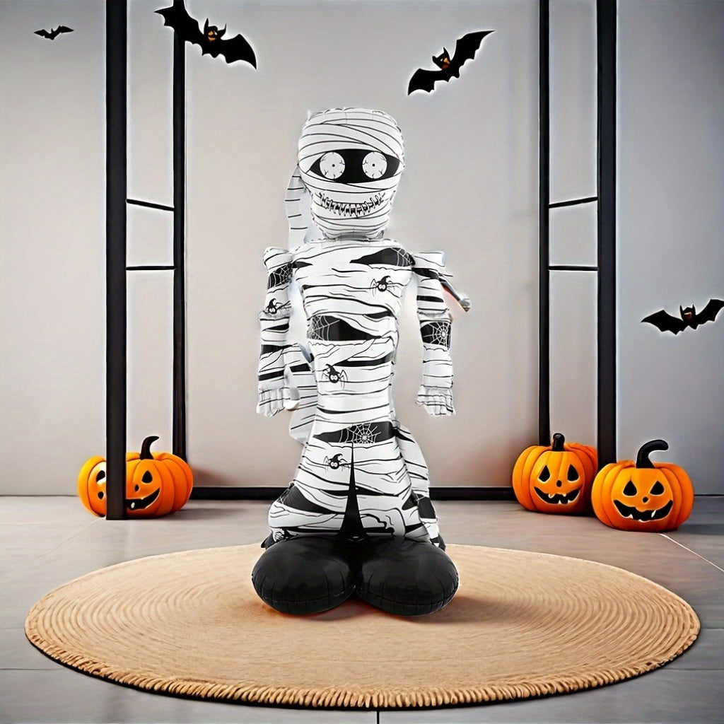Halloween Cartoon Inflatable Mummy Decoration | Spooky Freestanding Prop