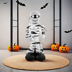 Halloween Cartoon Inflatable Mummy Decoration | Spooky Freestanding Prop