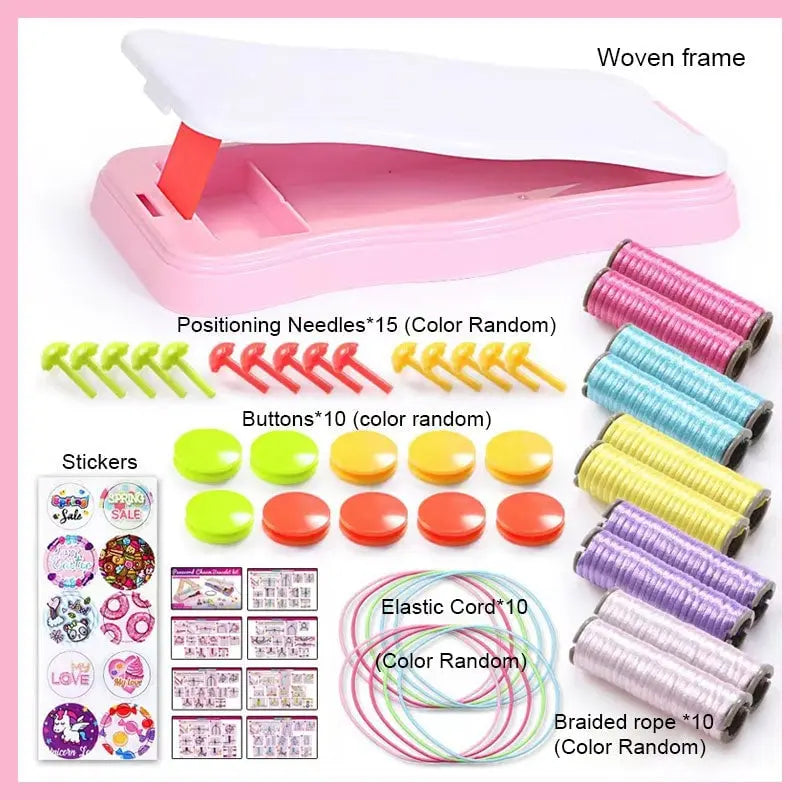 Hand rope braided set – Creative bracelet craft set for children
