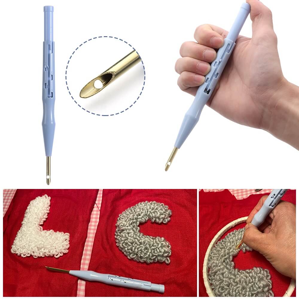 3D Embroidery Punch Needle Tool for Raised Textile Art