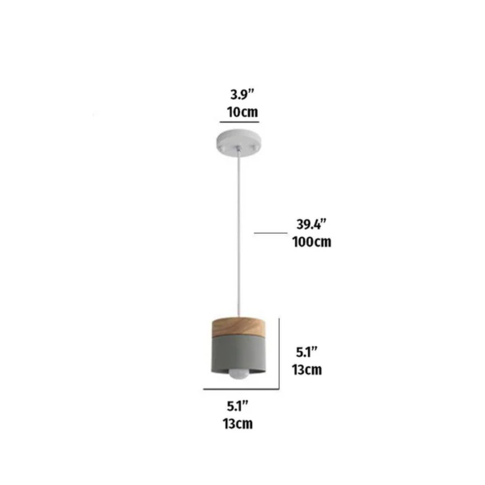 Wooden Design Pendant Light Children's Room Reading Corner
