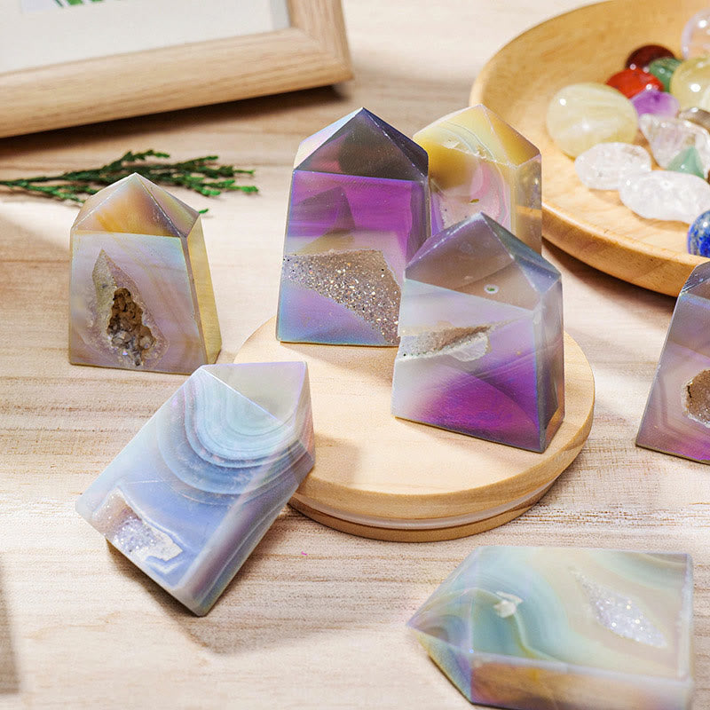 Angel Aura Quartz Crystal Sticks Gemstone Decor