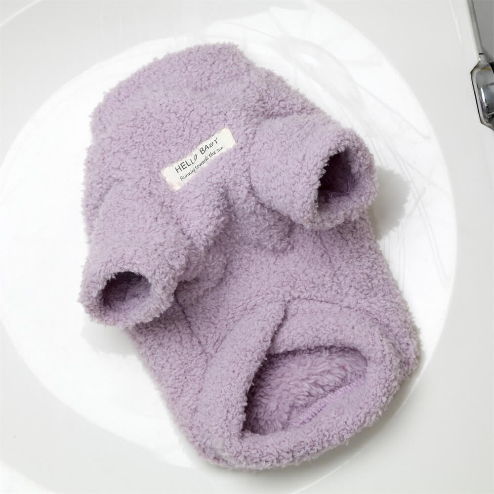 Cozy and soft fleece dog sweater - Perfect for comfort in cold weather