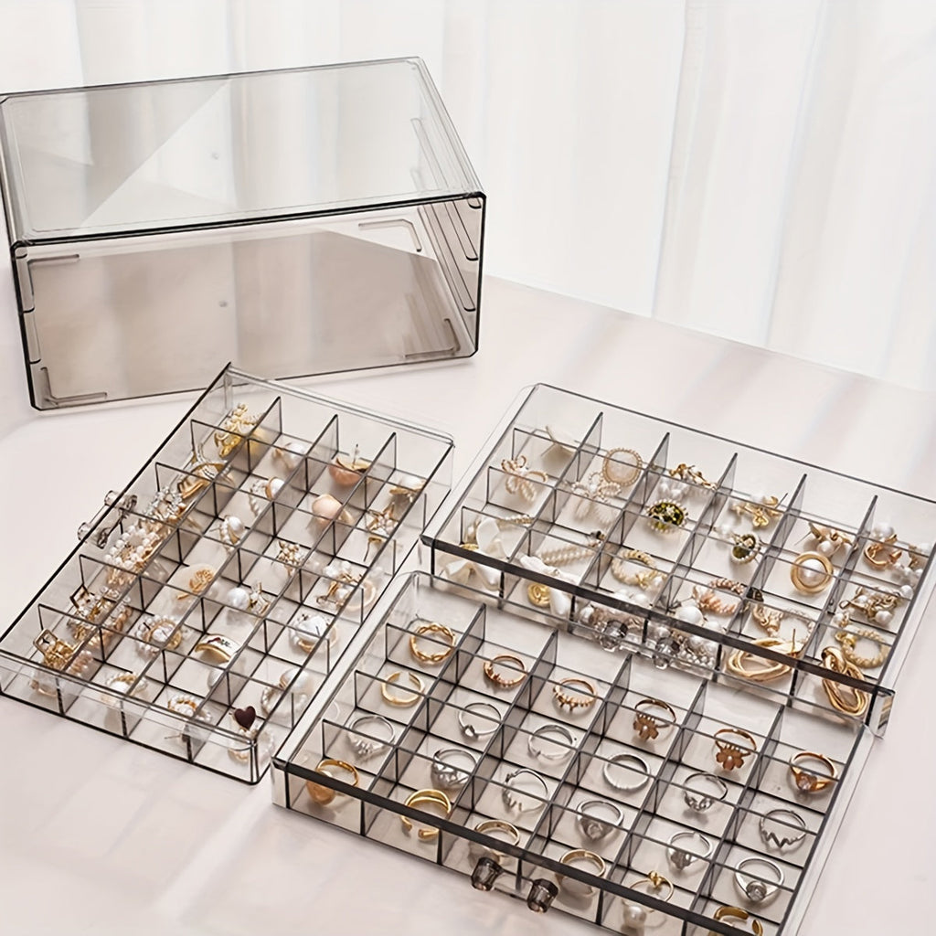 EleganceBox - Luxury Jewelry Organizer with 72 Compartments